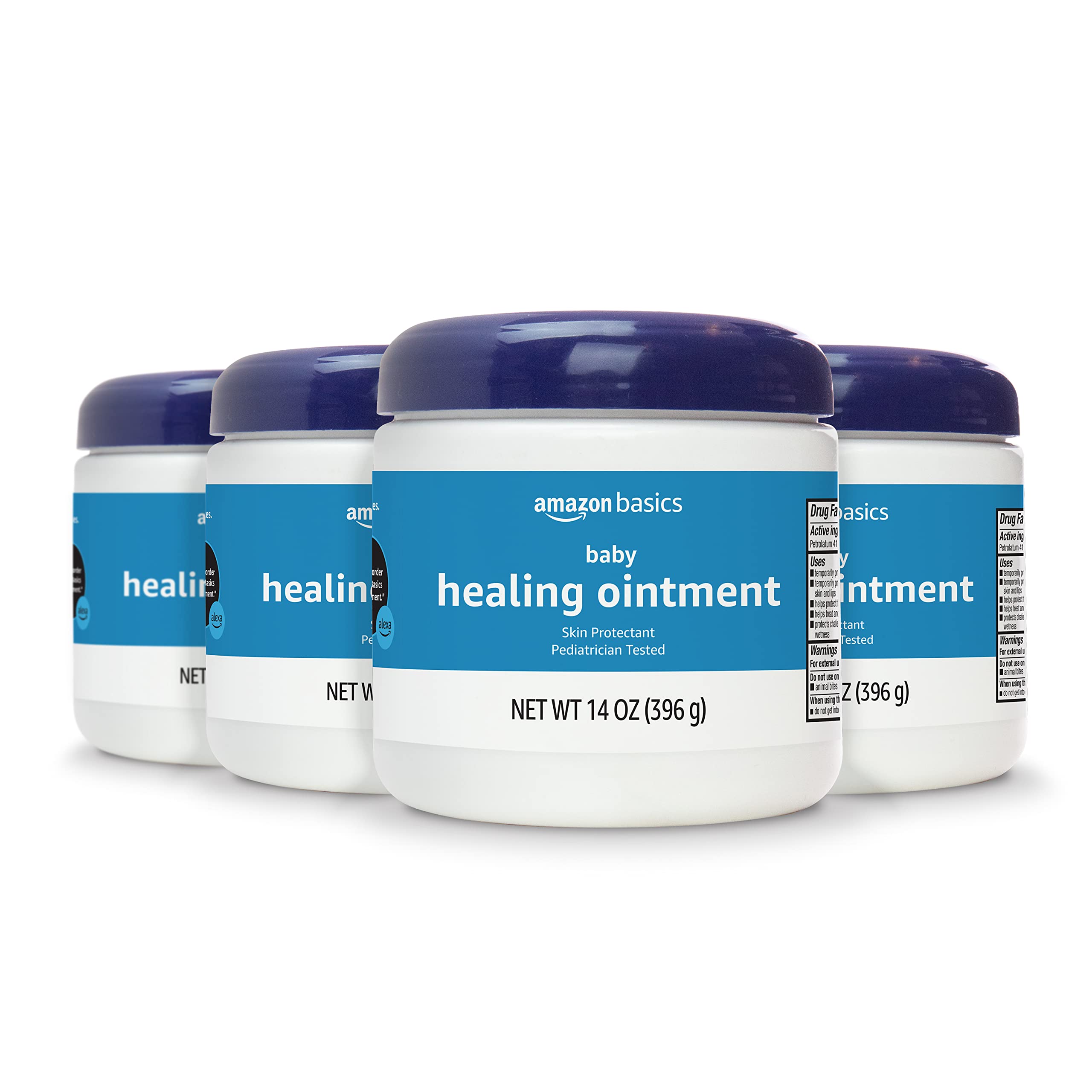 Amazon Basics Healing Ointment for Babies, Skin Protectant for Dry or Cracked Skin, Pediatrician Tested, 14 Ounce, 1-Pack (Previously Solimo)